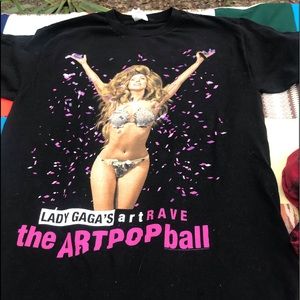 Lady Gaga Tour Artpop Ball Concert Unisex Shirt M